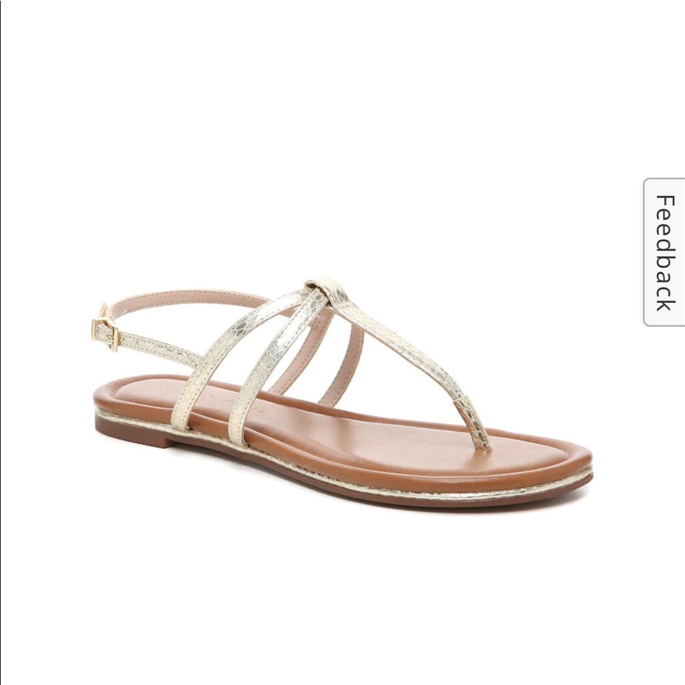 Kelly & Katie gold metallic sandals